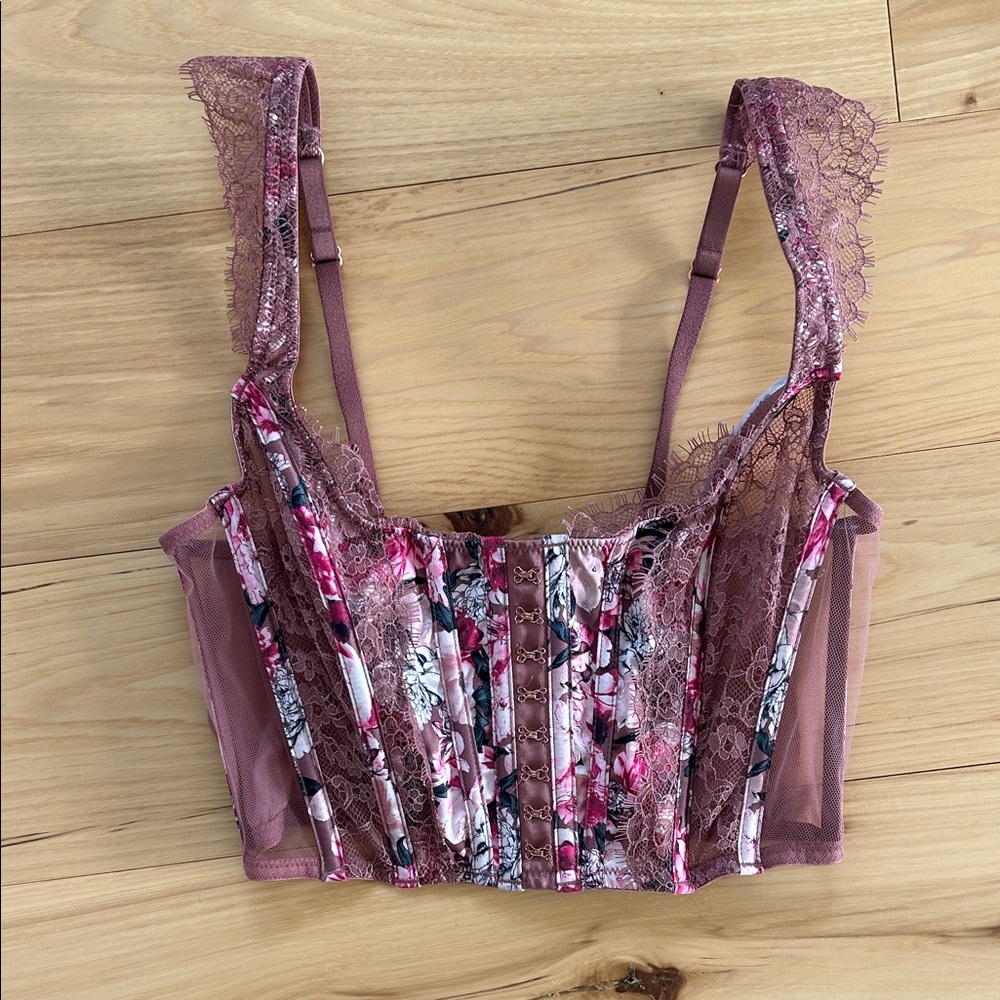 Victoria's Secret Dream Angels Lace Corset Bra Top Size S
